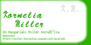 kornelia miller business card